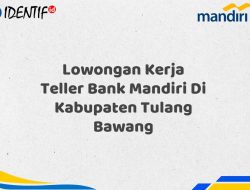 Lowongan Kerja Teller Bank Mandiri Di Kabupaten Tulang Bawang Tahun 2025 (Segera Daftar Sebelum Terlambat)