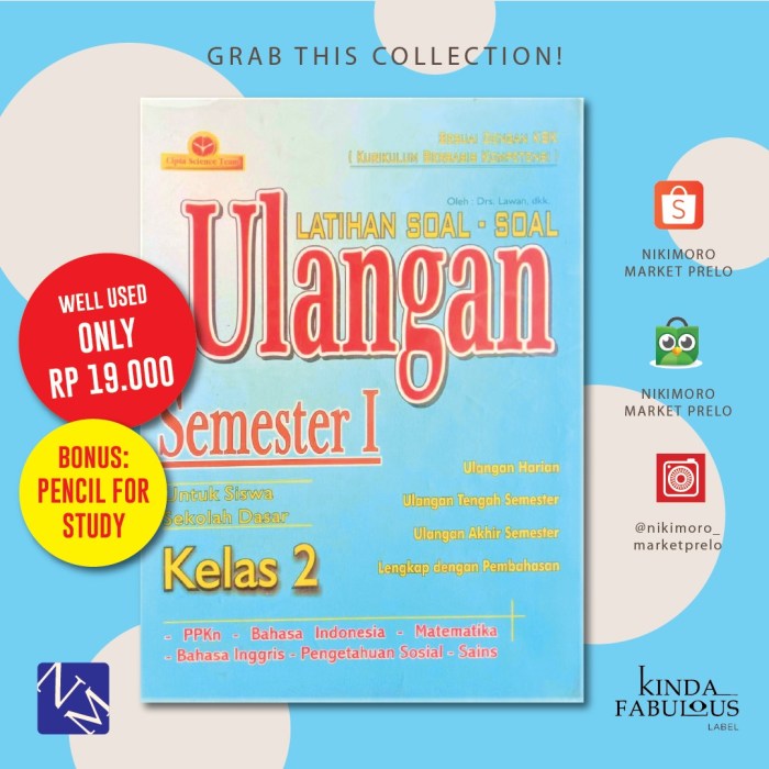 Soal uts kelas 2 semester 1 2020 pdf