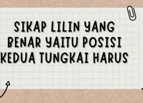 Sikap Lilin yang Benar Posisi Kedua Tungkai dan Keseimbangan