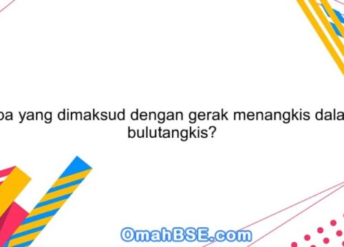 Tujuan Gerak Menangkis Adalah Meminimalkan Kerugian