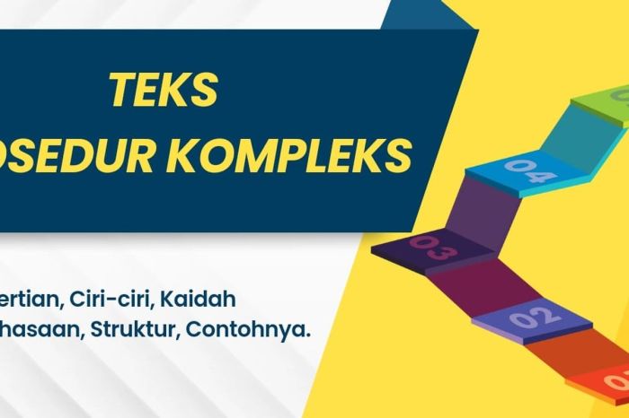 Berikut yang bukan merupakan ciri kebahasaan teks prosedur kompleks adalah