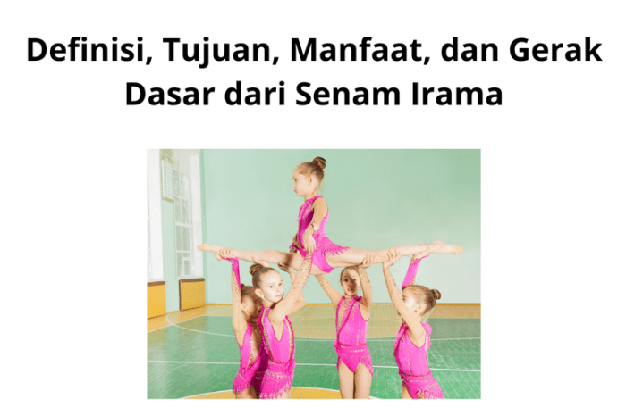 Gerakan senam irama diiringi irama musik yang dilakukan secara