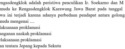 Ketegangan Rengasdengklok Berakhir Setelah Sebuah Tinjauan