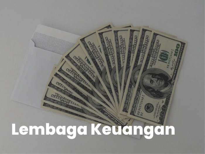 Di indonesia lembaga keuangan diklasifikasikan menjadi dua yaitu