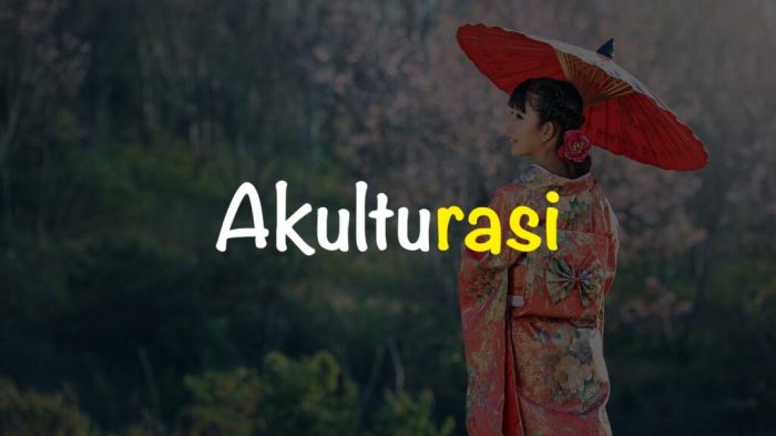 Percampuran kebudayaan yang saling mempengaruhi