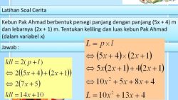 Soal aljabar kelas 7