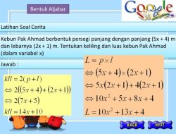 Soal Aljabar Kelas 7 Materi dan Strategi Pemecahan Masalah
