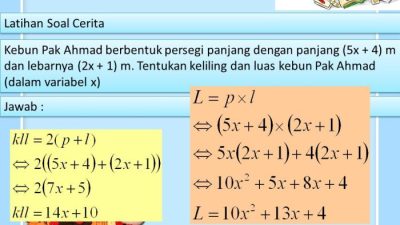 Soal Aljabar Kelas 7 Materi dan Strategi Pemecahan Masalah