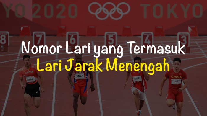 Berikut ini yang harus diperhatikan dalam lari jarak menengah kecuali