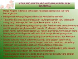 Negara Harus Punya UU Kewarganegaraan Karena Diperlukan untuk Stabilitas dan Pembangunan