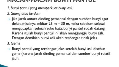Pantul terjadinya pengertian penjelasan bunyi proses soal beserta
