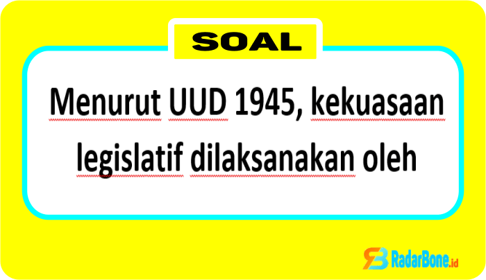 Menurut uud 1945 kekuasaan yudikatif dilaksanakan oleh