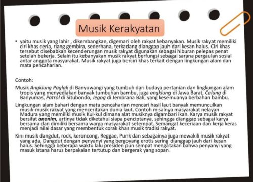 Memahami Arti Anonimitas Karya Musik Daerah