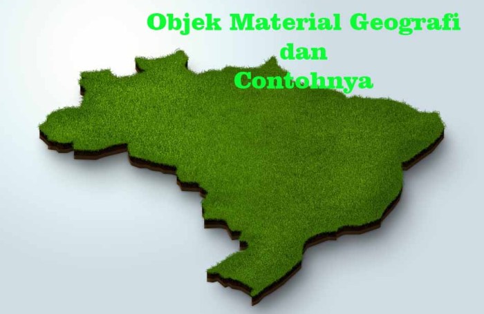 Objek material geografi