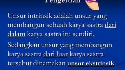 Menguak Rahasia Cerpen Salah Satu Unsur Intrinsik Adalah…