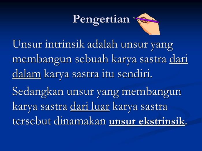 Salah satu unsur instrinsik cerpen adalah