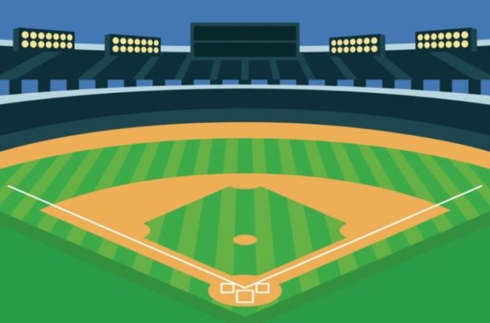 Bentuk lapangan softball adalah