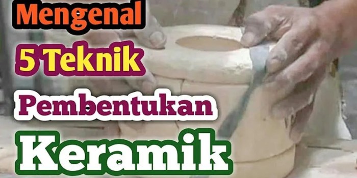Berikut ini yang merupakan teknik pembuatan keramik adalah