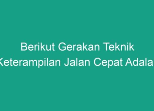 Kecepatan Perubahan Arah Kunci Keunggulan Atlet