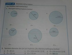 Soal Lingkaran Kelas 6 Materi Lengkap dan Latihan