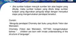Menulis Kutipan yang Benar Panduan Lengkap untuk Karya Ilmiah