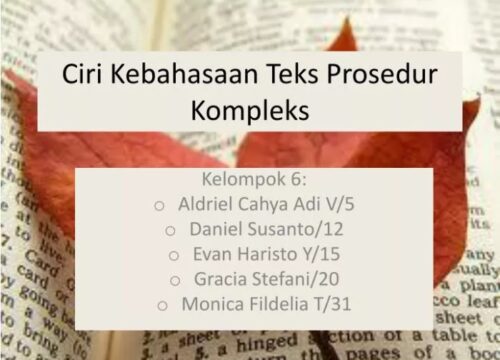 Memahami Ciri Kebahasaan Teks Prosedur