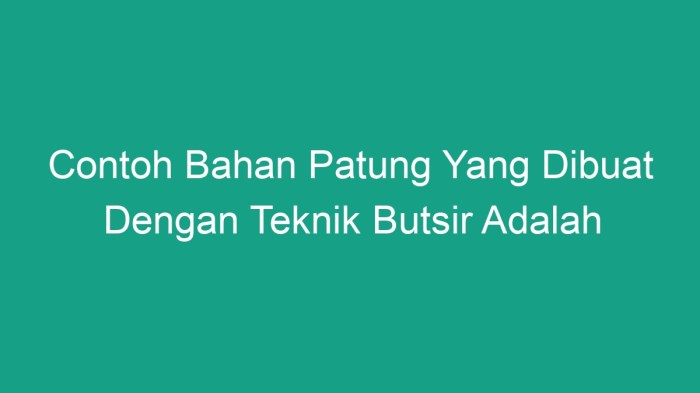 Teknik butsir