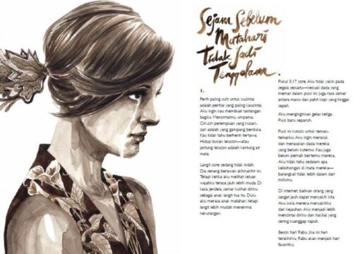 Gambar Ilustrasi Karya Sastra Seni Visual yang Memperkaya Cerita