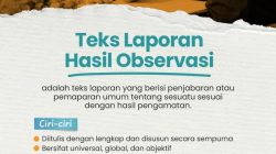Kaidah kebahasaan teks laporan hasil observasi