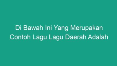 Lagu yang dinyanyikan oleh dua orang disebut