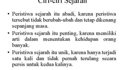 Menyingkap Keabadian Peristiwa Sejarah