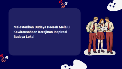 Salah satu tujuan kewirausahaan kerajinan inspirasi artefak budaya lokal yaitu