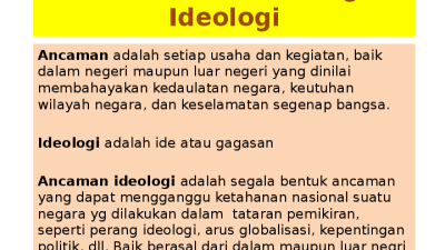 Salah Satu Lapisan Pertahanan Terhadap Ancaman Ideologi Adalah Komunikasi
