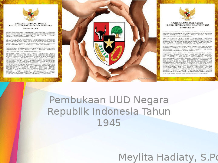 Pokok pikiran ketiga pembukaan uud 1945 adalah