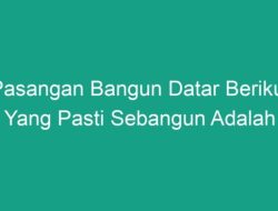 Pasangan Bangun Datar Berikut Yang Pasti Sebangun Adalah