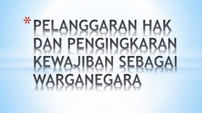 Contoh pengingkaran kewajiban untuk membela negara adalah