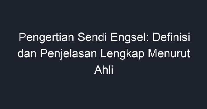 Sendi engsel