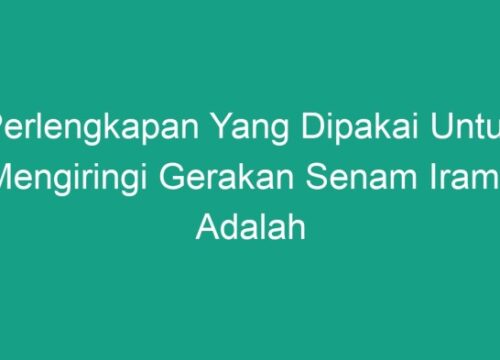 Perlengkapan Senam Irama Mendukung Gerakan dan Ritme