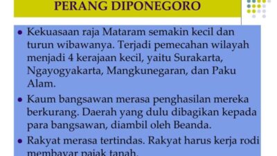 Penyebab Utama Pecahnya Perang Diponegoro Adalah Kombinasi Tekanan Politik, Ekonomi, dan Sosial