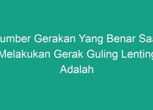 Menguasai Gerak Lecutan Kaki untuk Guling Lenting yang Sempurna