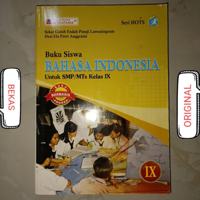 Prota bahasa indonesia kelas 9 k13