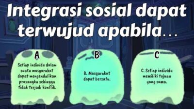 Integrasi Sosial Dapat Terwujud Apabila Faktor Pendukung Terpenuhi