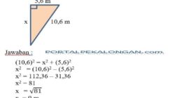 Soal pythagoras kelas 8