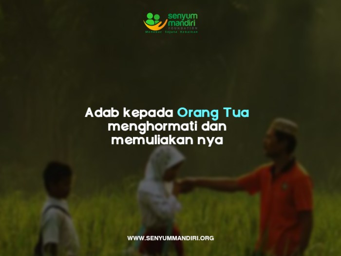 Larangan berkata ah kepada orang tua terdapat di