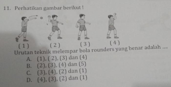 Yang bukan teknik melempar bola rounders di bawah ini adalah