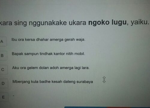 Mengenal Ukara Pakon Yaiku Jenis Kalimat Perintah dalam Bahasa Indonesia