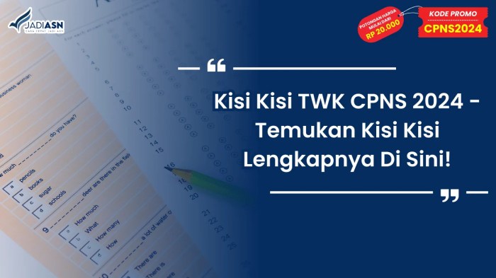 Kisi kisi twk cpns 2018