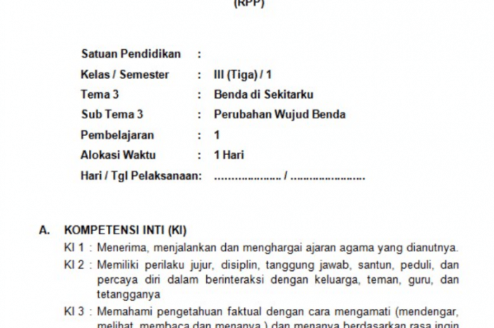 Rpp kurikulum 2013 mi