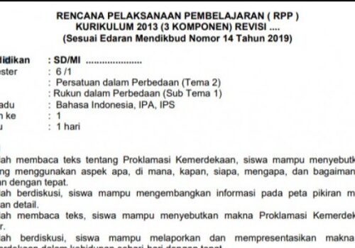 RPP Daring Kelas 1 Semester 1 dan 2 Panduan Lengkap