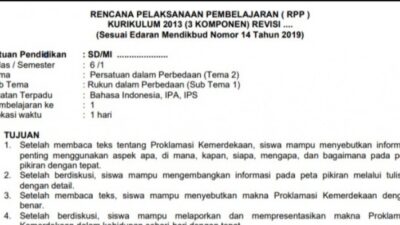 RPP Daring Kelas 4 SD Semester 1 Panduan Pembelajaran Efektif